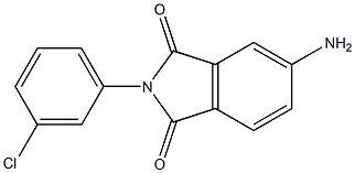 5-amino-2-(3-chlorophenyl)-2,3-dihydro-1H-isoindole-1,3-dione 구조식 이미지