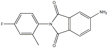 5-amino-2-(4-fluoro-2-methylphenyl)-2,3-dihydro-1H-isoindole-1,3-dione 구조식 이미지