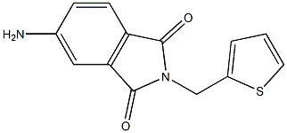 5-amino-2-(thiophen-2-ylmethyl)-2,3-dihydro-1H-isoindole-1,3-dione Structure