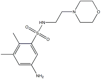 5-amino-2,3-dimethyl-N-[2-(morpholin-4-yl)ethyl]benzene-1-sulfonamide Structure
