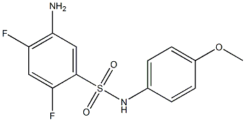 5-amino-2,4-difluoro-N-(4-methoxyphenyl)benzene-1-sulfonamide 구조식 이미지