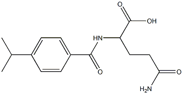 5-amino-2-[(4-isopropylbenzoyl)amino]-5-oxopentanoic acid 구조식 이미지