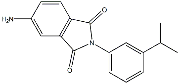 5-amino-2-[3-(propan-2-yl)phenyl]-2,3-dihydro-1H-isoindole-1,3-dione Structure