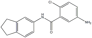 5-amino-2-chloro-N-(2,3-dihydro-1H-inden-5-yl)benzamide 구조식 이미지
