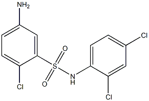 5-amino-2-chloro-N-(2,4-dichlorophenyl)benzene-1-sulfonamide Structure