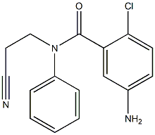 5-amino-2-chloro-N-(2-cyanoethyl)-N-phenylbenzamide 구조식 이미지