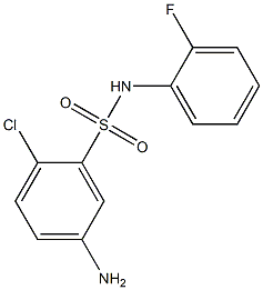 5-amino-2-chloro-N-(2-fluorophenyl)benzene-1-sulfonamide 구조식 이미지