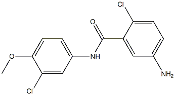 5-amino-2-chloro-N-(3-chloro-4-methoxyphenyl)benzamide 구조식 이미지