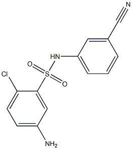 5-amino-2-chloro-N-(3-cyanophenyl)benzene-1-sulfonamide Structure