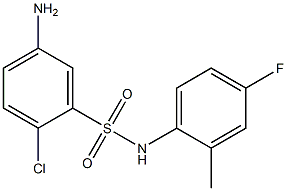 5-amino-2-chloro-N-(4-fluoro-2-methylphenyl)benzene-1-sulfonamide Structure