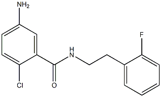 5-amino-2-chloro-N-[2-(2-fluorophenyl)ethyl]benzamide Structure