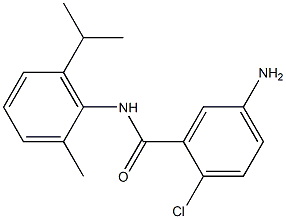 5-amino-2-chloro-N-[2-methyl-6-(propan-2-yl)phenyl]benzamide 구조식 이미지