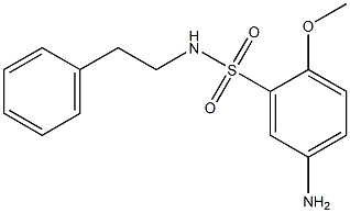 5-amino-2-methoxy-N-(2-phenylethyl)benzene-1-sulfonamide 구조식 이미지