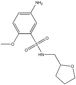 5-amino-2-methoxy-N-(oxolan-2-ylmethyl)benzene-1-sulfonamide 구조식 이미지
