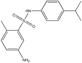 5-amino-2-methyl-N-[4-(propan-2-yl)phenyl]benzene-1-sulfonamide Structure