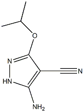 5-amino-3-isopropoxy-1H-pyrazole-4-carbonitrile 구조식 이미지