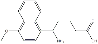 5-amino-5-(4-methoxynaphthalen-1-yl)pentanoic acid 구조식 이미지