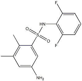 5-amino-N-(2,6-difluorophenyl)-2,3-dimethylbenzene-1-sulfonamide 구조식 이미지