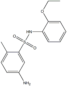 5-amino-N-(2-ethoxyphenyl)-2-methylbenzene-1-sulfonamide 구조식 이미지