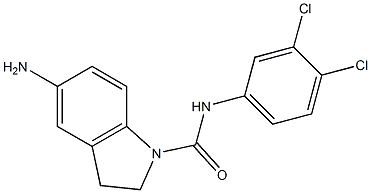 5-amino-N-(3,4-dichlorophenyl)-2,3-dihydro-1H-indole-1-carboxamide 구조식 이미지