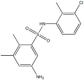 5-amino-N-(3-chloro-2-methylphenyl)-2,3-dimethylbenzene-1-sulfonamide Structure