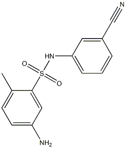 5-amino-N-(3-cyanophenyl)-2-methylbenzene-1-sulfonamide Structure