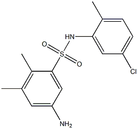 5-amino-N-(5-chloro-2-methylphenyl)-2,3-dimethylbenzene-1-sulfonamide Structure