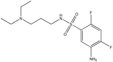 5-amino-N-[3-(diethylamino)propyl]-2,4-difluorobenzene-1-sulfonamide Structure