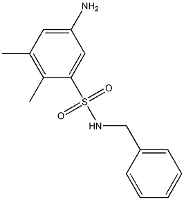 5-amino-N-benzyl-2,3-dimethylbenzene-1-sulfonamide Structure