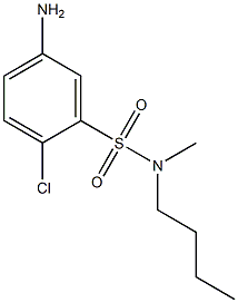 5-amino-N-butyl-2-chloro-N-methylbenzene-1-sulfonamide 구조식 이미지