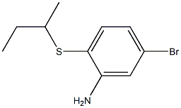 5-bromo-2-(butan-2-ylsulfanyl)aniline 구조식 이미지