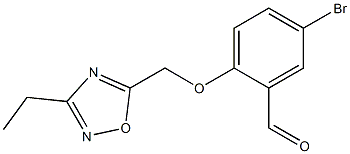 5-bromo-2-[(3-ethyl-1,2,4-oxadiazol-5-yl)methoxy]benzaldehyde 구조식 이미지