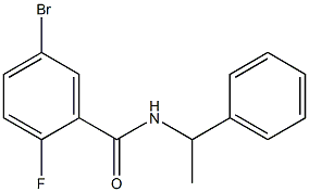 5-bromo-2-fluoro-N-(1-phenylethyl)benzamide 구조식 이미지