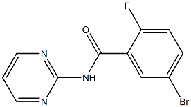 5-bromo-2-fluoro-N-pyrimidin-2-ylbenzamide 구조식 이미지