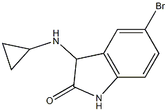 5-bromo-3-(cyclopropylamino)-1,3-dihydro-2H-indol-2-one Structure