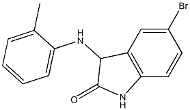 5-bromo-3-[(2-methylphenyl)amino]-2,3-dihydro-1H-indol-2-one Structure