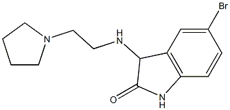 5-bromo-3-{[2-(pyrrolidin-1-yl)ethyl]amino}-2,3-dihydro-1H-indol-2-one 구조식 이미지