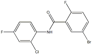 5-bromo-N-(2-chloro-4-fluorophenyl)-2-fluorobenzamide Structure