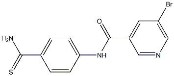 5-bromo-N-(4-carbamothioylphenyl)pyridine-3-carboxamide Structure