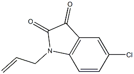 5-chloro-1-(prop-2-en-1-yl)-2,3-dihydro-1H-indole-2,3-dione 구조식 이미지