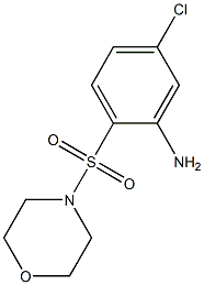 5-chloro-2-(morpholine-4-sulfonyl)aniline Structure