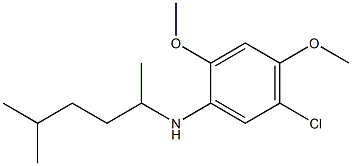 5-chloro-2,4-dimethoxy-N-(5-methylhexan-2-yl)aniline 구조식 이미지