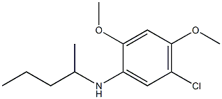 5-chloro-2,4-dimethoxy-N-(pentan-2-yl)aniline 구조식 이미지