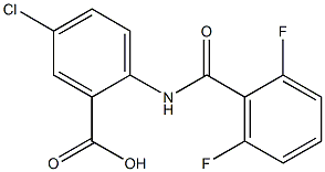5-chloro-2-[(2,6-difluorobenzene)amido]benzoic acid 구조식 이미지