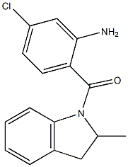 5-chloro-2-[(2-methyl-2,3-dihydro-1H-indol-1-yl)carbonyl]aniline 구조식 이미지