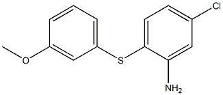 5-chloro-2-[(3-methoxyphenyl)sulfanyl]aniline 구조식 이미지