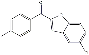 5-chloro-2-[(4-methylphenyl)carbonyl]-1-benzofuran Structure