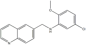 5-chloro-2-methoxy-N-(quinolin-6-ylmethyl)aniline 구조식 이미지