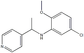 5-chloro-2-methoxy-N-[1-(pyridin-4-yl)ethyl]aniline Structure