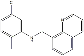 5-chloro-2-methyl-N-(quinolin-8-ylmethyl)aniline 구조식 이미지